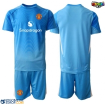 Otroški Nogometni dresi Manchester United Vratar Domači 2025-26 Kratek Rokav (+ Kratke hlače)